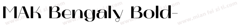 MAK Bengaly Bold字体转换